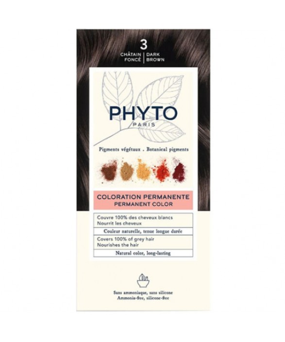 Phyto Phytocolor Bitkisel Saç Boyası 3 Koyu Kestane