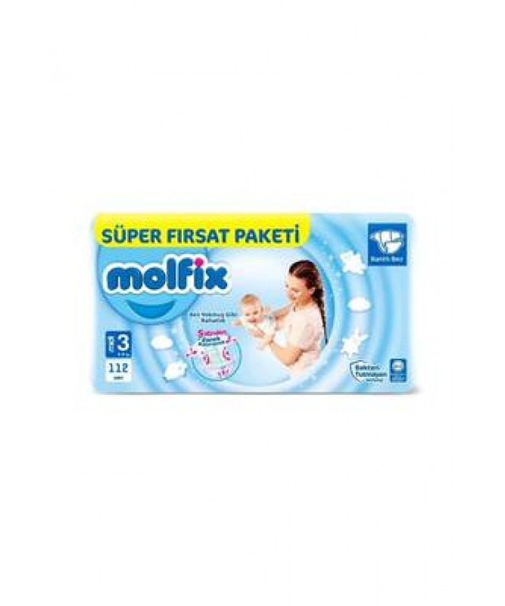 Molfix Bebek Bezi 5 Numara Süper Paket 60 lı paket eczahanemden