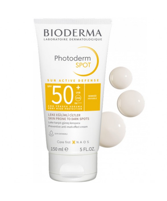 Bioderma Photoderm Spot Krem SPF 50 150 ML Lekeli Ciltler İçin Güneş Kremi