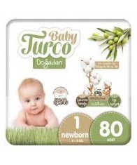 Baby Turco Doğadan 1 Numara Newborn 80 Adet