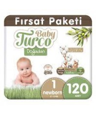 Baby Turco Doğadan 1 Numara Newborn 120 Adet