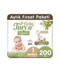 Baby Turco Doğadan 1 Numara Newborn 200 Adet