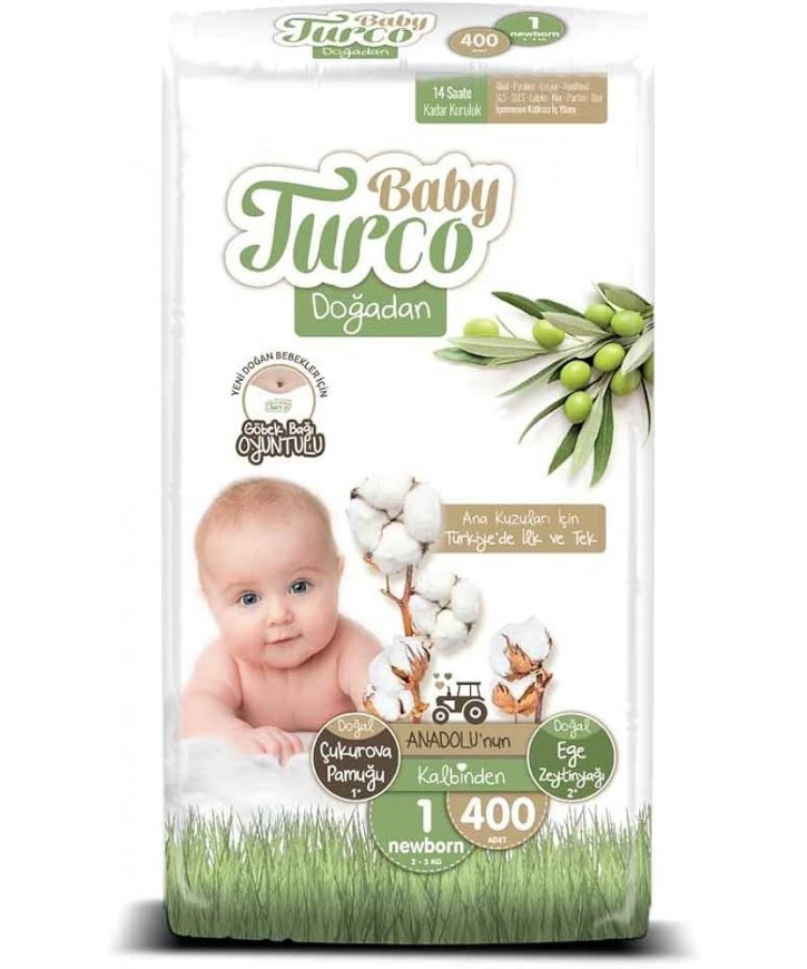 Baby Turco Doğadan 1 Numara Newborn 200 Adet eczahanemden