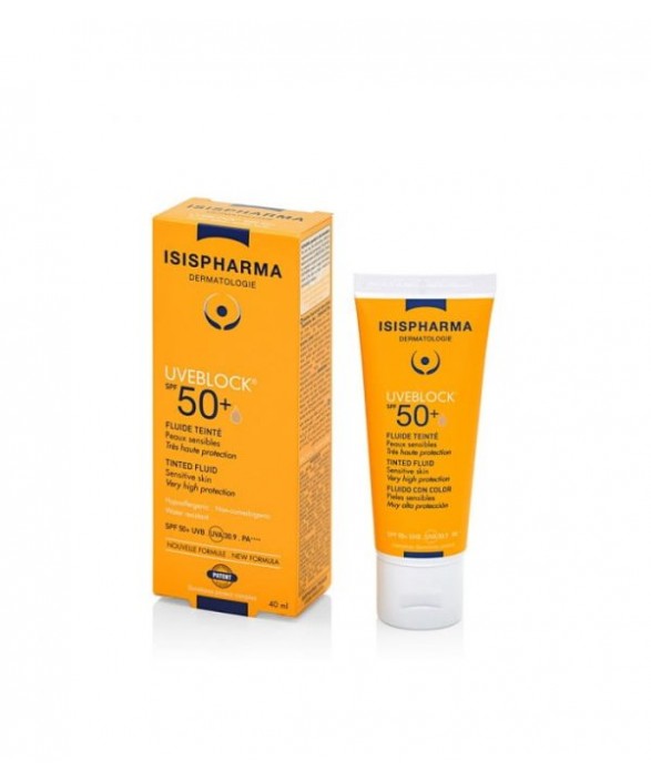 Isispharma Uveblock Dry Touch Spf 50 40 ML Light Tinted Renkli Güneş Koruyucu 