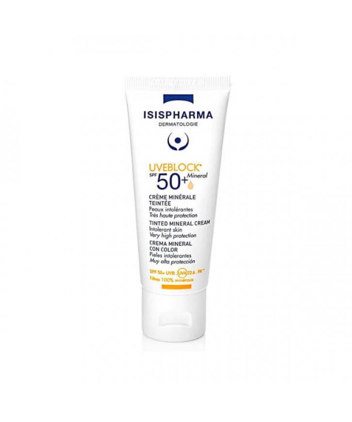 Isispharma Uveblock Dry Touch Spf 50 40 ML Medium Tinted Yağlı Ciltler İçin renkli Güneş Koruyucu eczahanemden