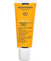 Isispharma Uveblock Dry Touch Spf 50 40 ML Medium Tinted Yağlı Ciltler İçin renkli Güneş Koruyucu