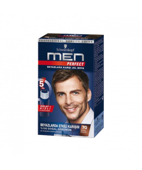 Schwarzkopf Men Perfect Saç Boyası 70 Koyu Kahve