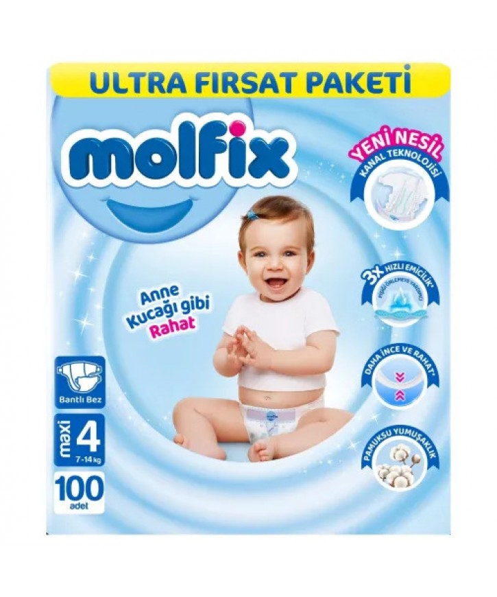 Molfix İzotonik Ferah Temizlik Islak Mendil 3X60Lı eczahanemden