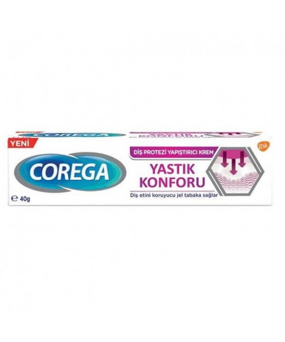 Corega Yastık Konforu 40 gr Diş Protezi Yapıştırıcı Krem