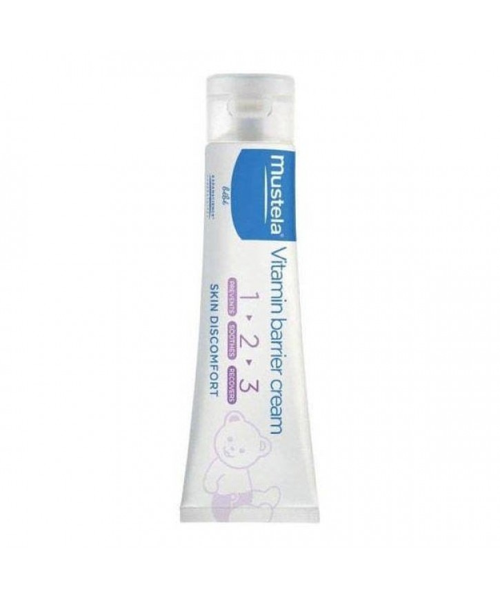 Mustela Vitamin Barrier Cream 1 2 3 Pişik Kremi 50 ML eczahanemden