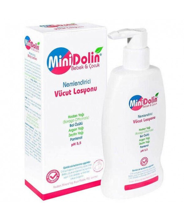 Minidolin Bebek & Çocuk Nemlendirici Vücut Losyonu 250 ML