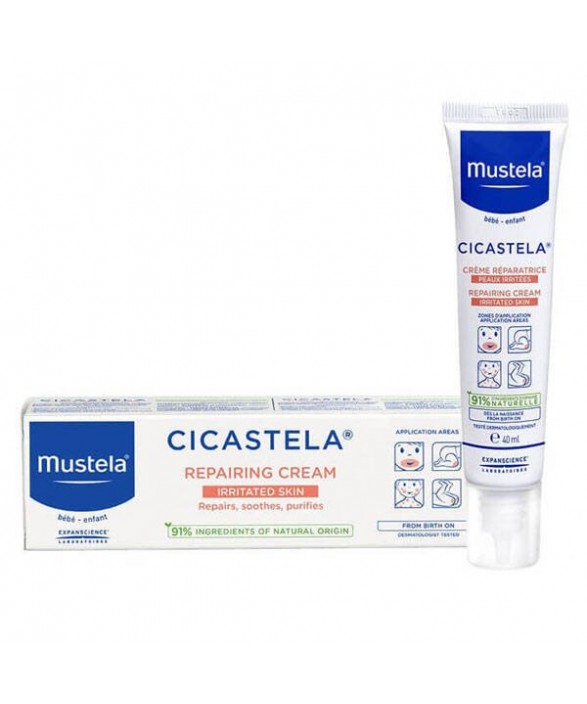 Mustela Cicastela Bakım Kremi 40 ml Hassas Ciltler İçin Nemlendirici Krem