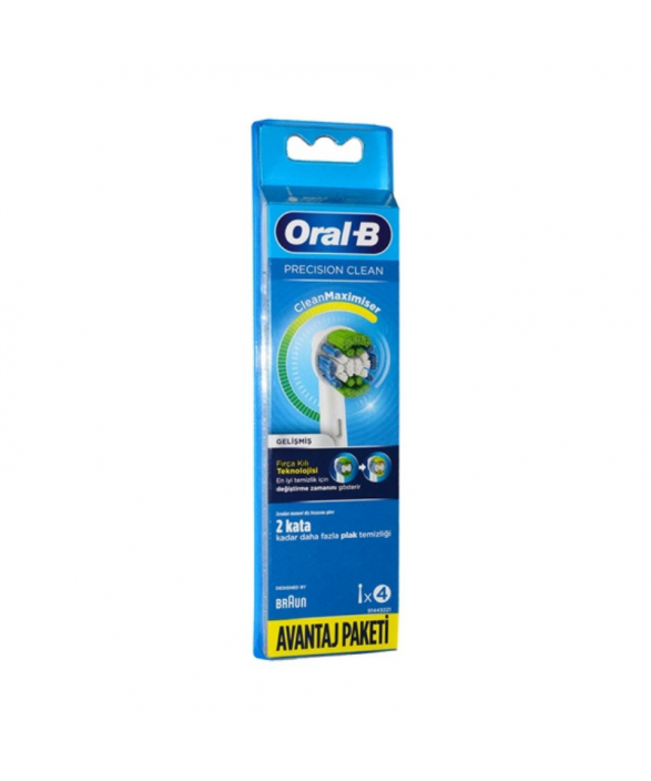 Oral B Precision Clean Gelişmiş Diş Fırçası Yedek Başlığı 4 lü Avantaj Paketi