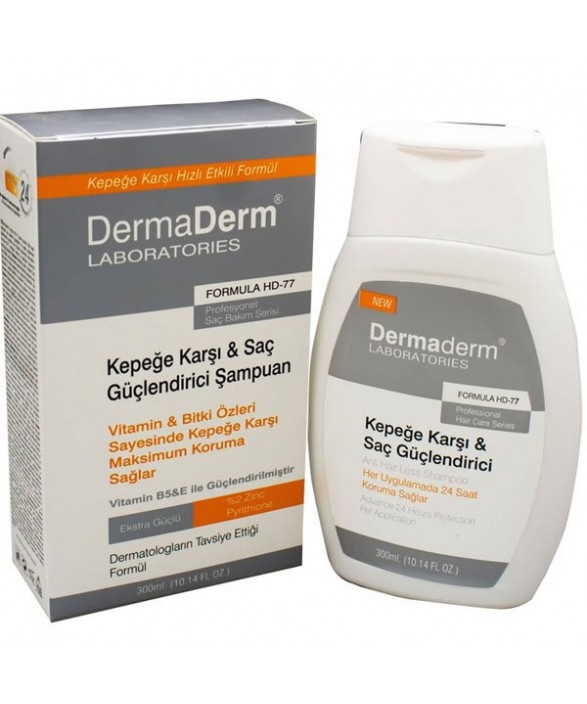 Dermaderm Formula HD 77 Kepeklenmeye Karşı Etkili Şampuan 300 ML