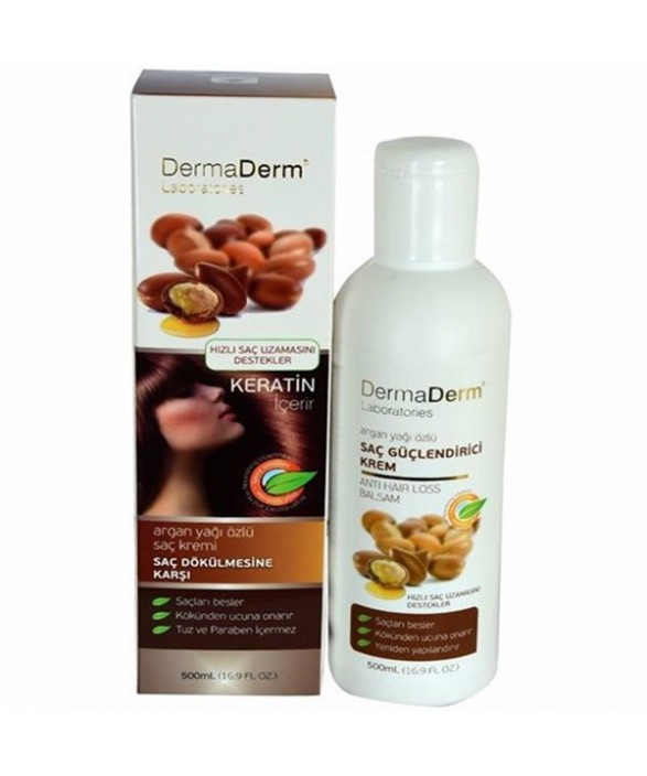 Dermaderm Argan Yağı Özlü Saç Bakım Kremi 500 ML