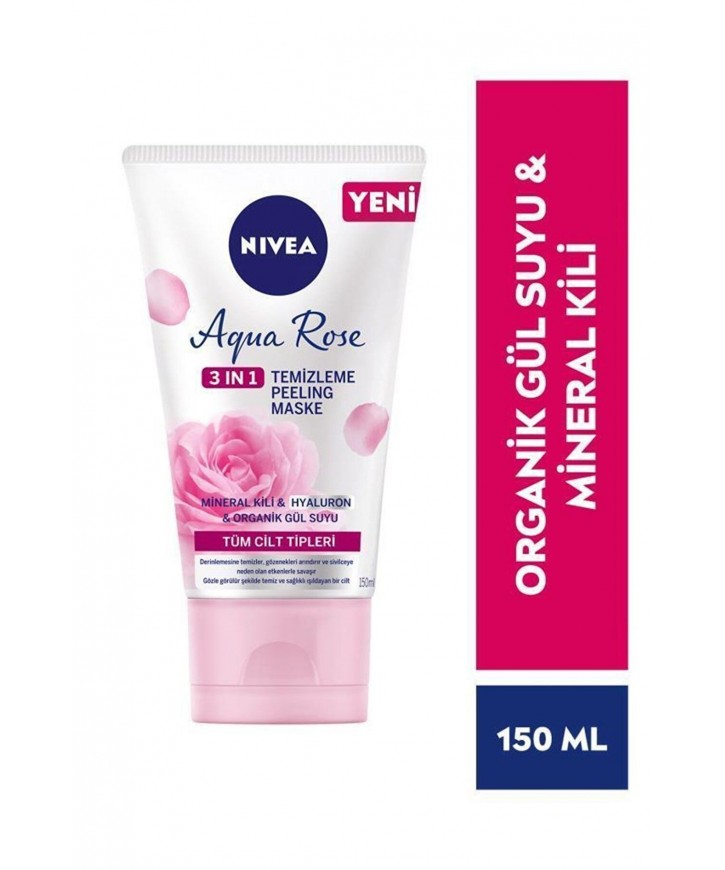 Nivea Aqua Rose Organik Gül Suyu Içeren Yüz Yıkama Köpüğü 150 Ml eczahanemden