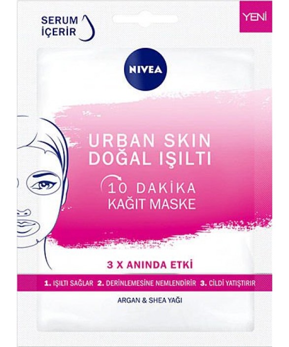 Nivea Nfc Urban Skin Işıltılı Kağıt Maske 