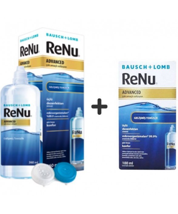 Renu Tanışma Paketi Advanced Lens Solüsyonu 360 ml 100 ml Hediyeli