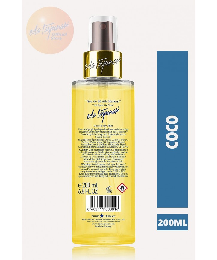 Eda Taşpınar Lust Body Mıst 200 ML eczahanemden