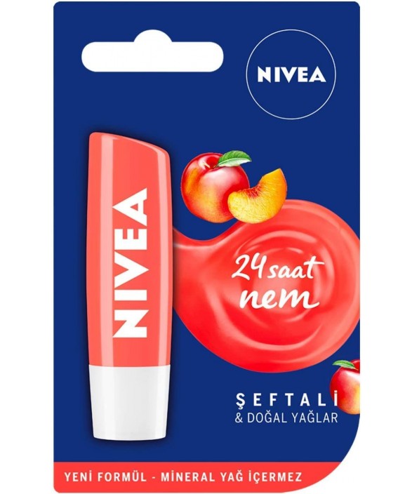 Nivea Dudak Kremi Şeftali Aromalı 