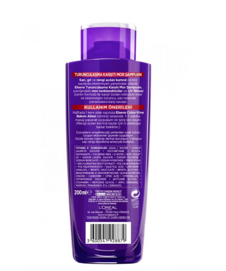 Elseve Color Vive Mor Maske 150ml eczahanemden