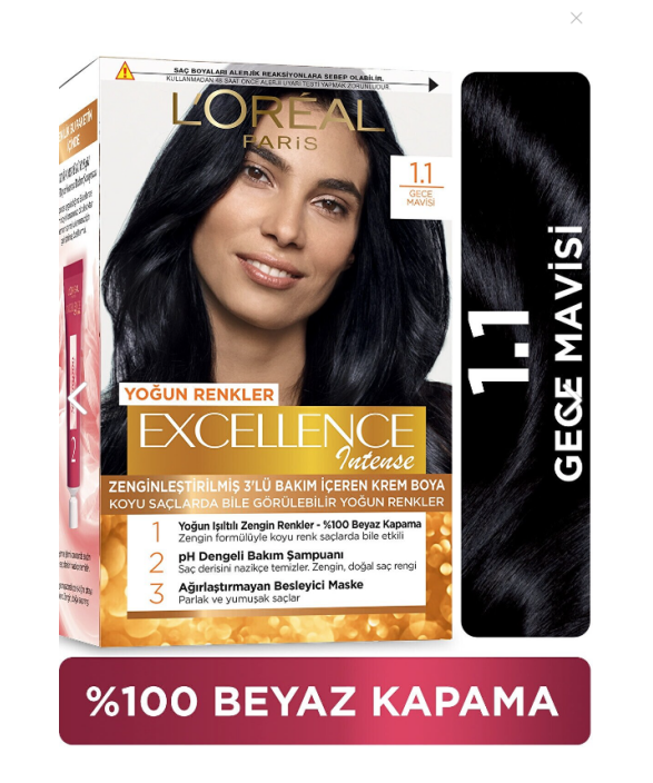 Loreal Excll Intense  1 1 Gece Mavisi 