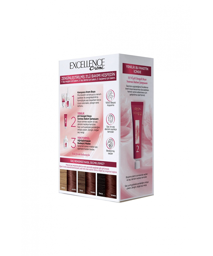 Loreal Excellence Intense Saç Boyası 6.66 eczahanemden