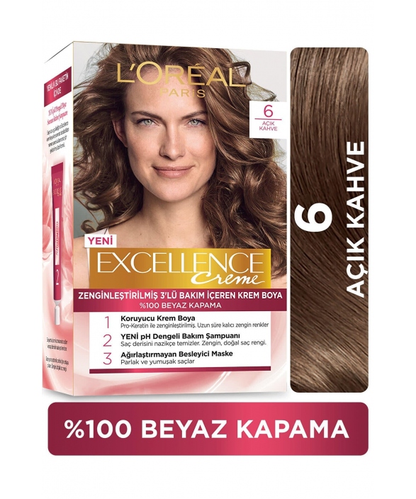 Loreal Excell 6 Açık Kahve Saç Boyası