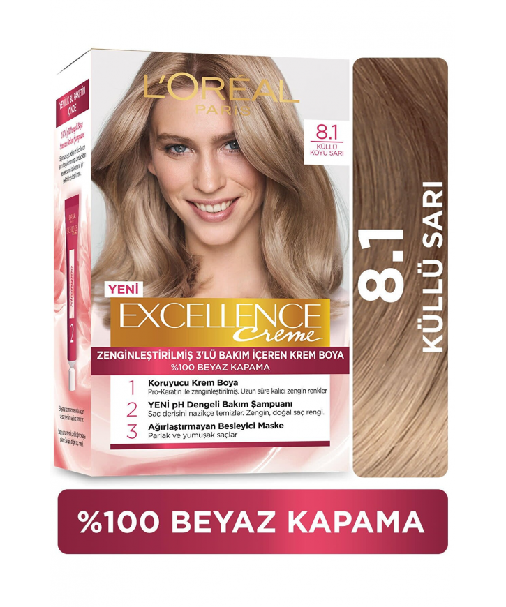 Loreal Excell Intense 8 34 Sıcak Sarı Saç Boyası eczahanemden