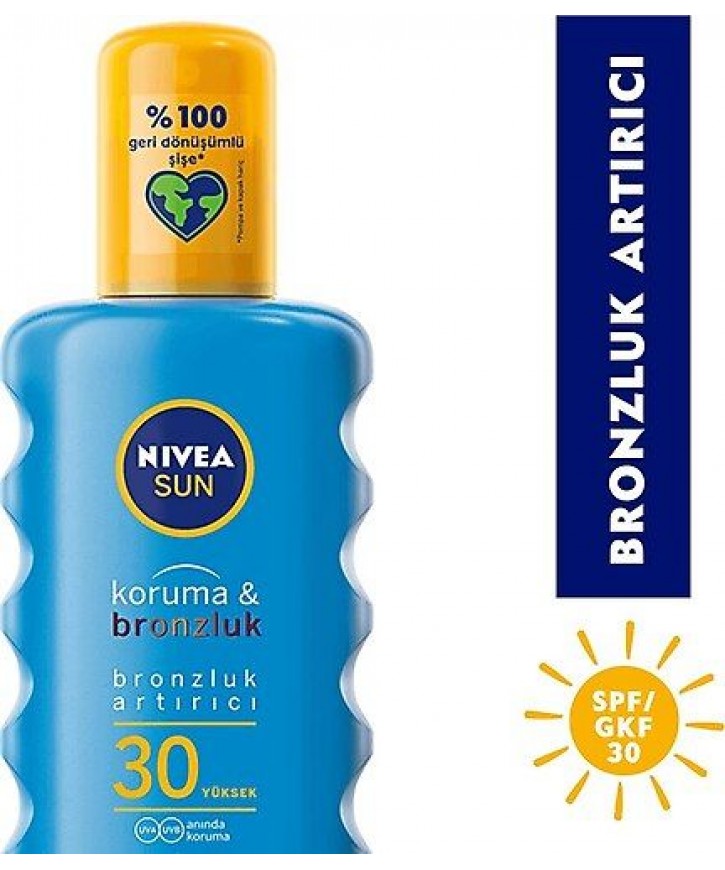 Nivea Koruma ve Bronzluk  Sprey  Spf 50 200 ML eczahanemden