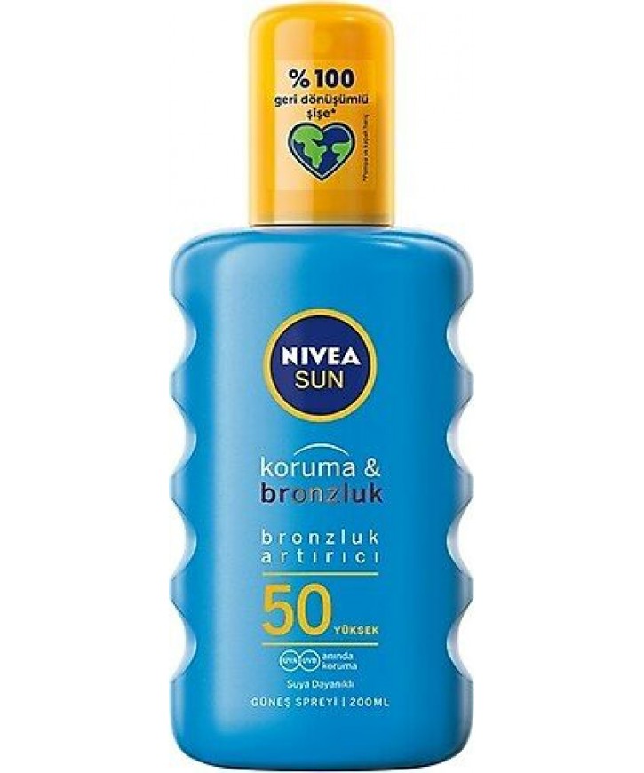 Nivea Güneş Spreyi Sun Güneş Alerjisine Karşı Koruma Spf 50 200ml eczahanemden