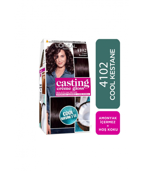  Loreal Casting Creme Gloss TR 4102 Cool Chestnut Kestane Saç Boyası