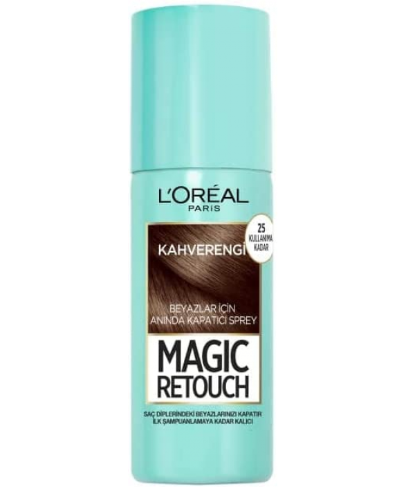 Loreal Magıc Retouch Ro 3 Beyaz Saçlar için Kapatıcı Sprey Kahve