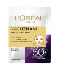 L'Oréal Paris Yaş Uzmanı 50  Yenileyici Kağıt Maske