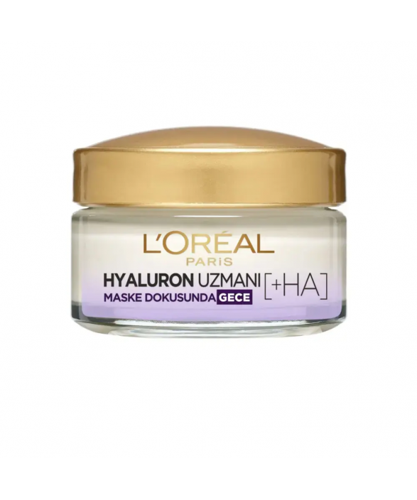 Loreal Paris Nemlendirici Gece Kremi Hyaluron Uzmanı Cilt Dolgunlaştıran 50 ml