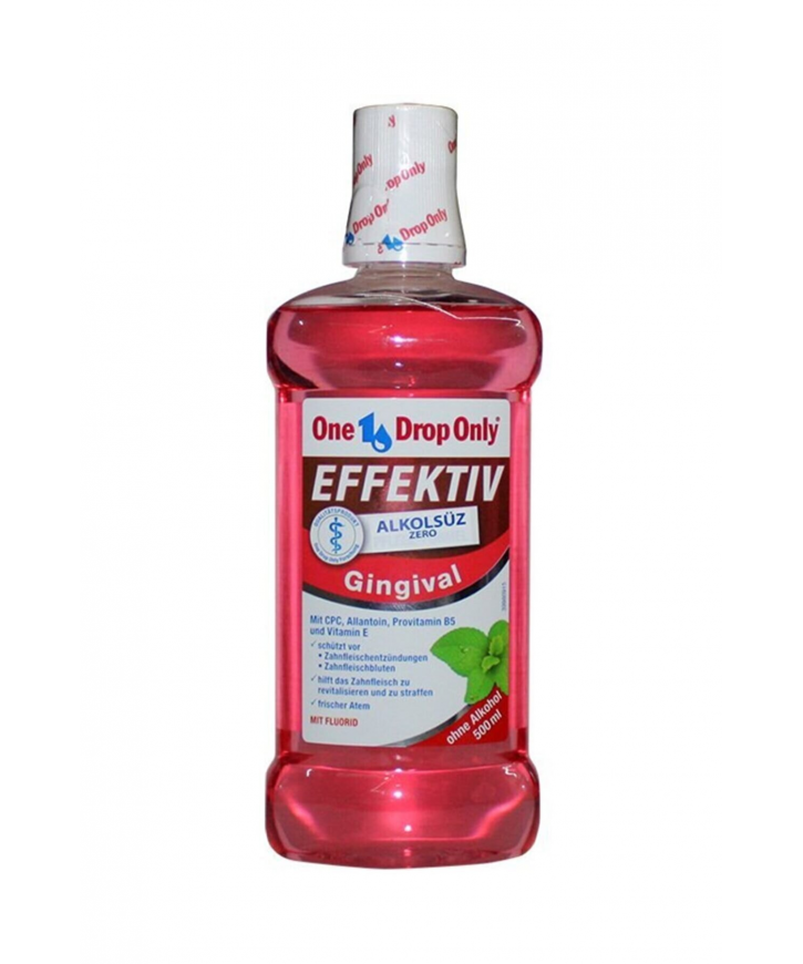 One Drop Only Antibakteriyel Çoklu Etki Gargara 500 ml Alkolsüz eczahanemden