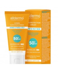 Alldermo Akneli Ciltler İçin Güneş Kremi Spf 50 50 Ml