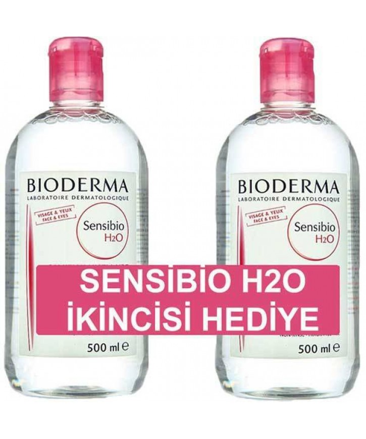 Bioderma Sensibio H2O Hassas Ciltler İçin Makyaj Temizleme Suyu 500 ML 1 Alana 1 Bedava