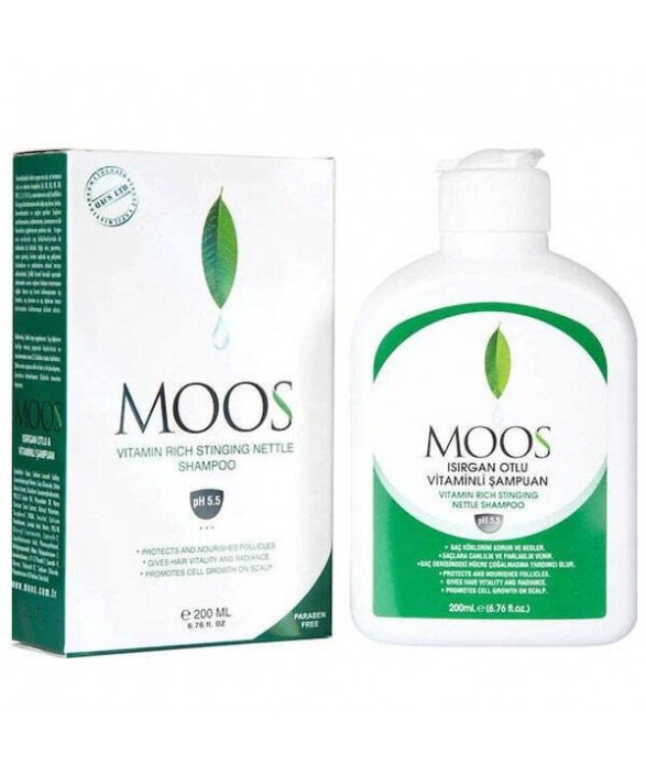 Moos Isırgan Otlu Şampuan 200 ML Dökülme Önleyici Şampuan