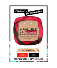 Loreal Paris Infaillible 24H Fresh Wear 120 Vanilla Pudra Fondöten