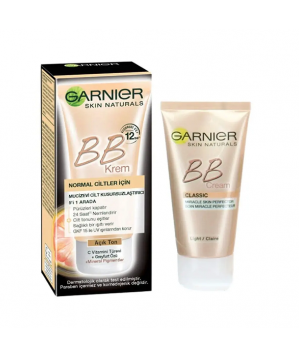 Garnier BB Krem Mucizevi Cilt Kusursuzlaştırıcı Açık Ton 50 Ml