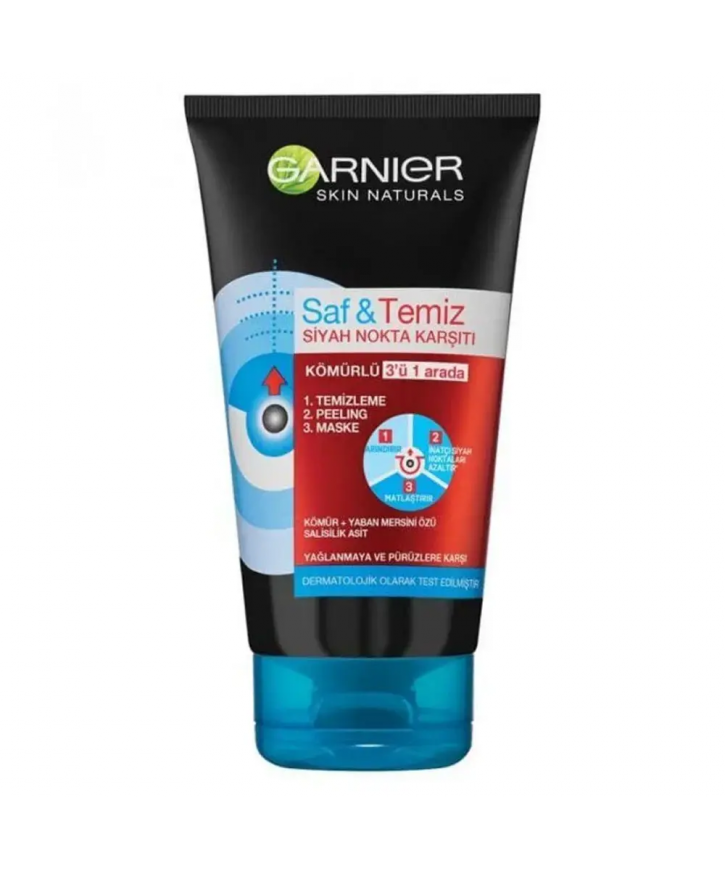 Garnier 150 ml Saf Temiz 3 In 1 Arada Temizleyici Maske eczahanemden