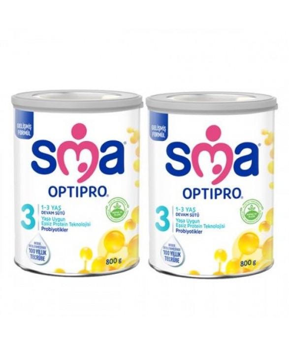 Sma 3 Optipro Probiyotik Devam Sütü 800 gr  2 Adet