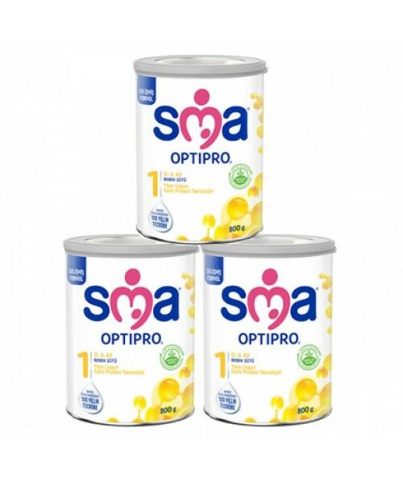 Sma 1 Optipro Probiyotik Bebek Sütü 800 gr  3 Adet