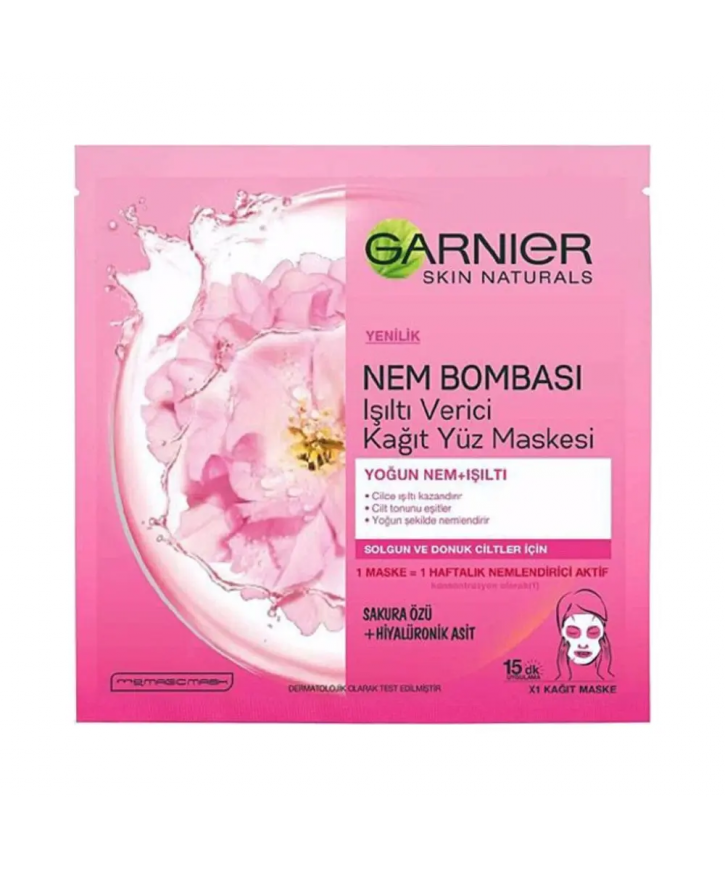 Garnier Nem Bombası Ferahlatıcı Kağıt Maske 32 Gr eczahanemden